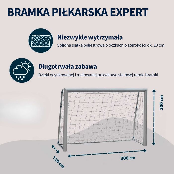 SOLIDNA NOWA bramka 3x2m + mata 300x200cm do piłki nożnej piłkarska