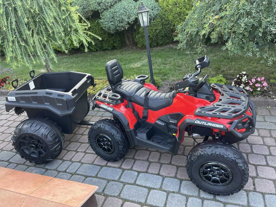 QUAD na akumulator OUTLANDER 4 X 200 Wat 24 V + przyczepka