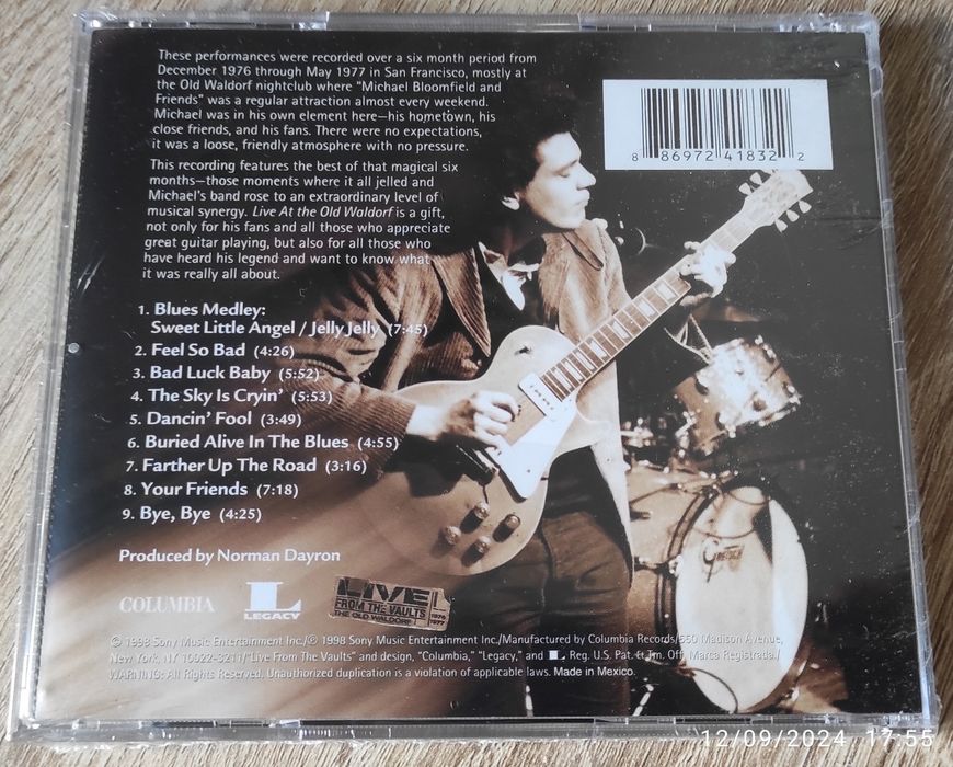 Mike Bloomfield - Live At The Old Waldorf CD Novo
