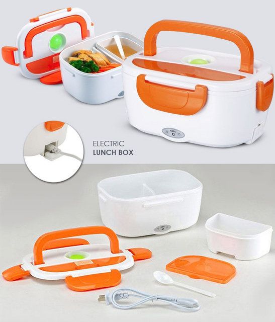 Lunch Box Контейнер для еды с подогревом Ланч Бокс 12В 220В