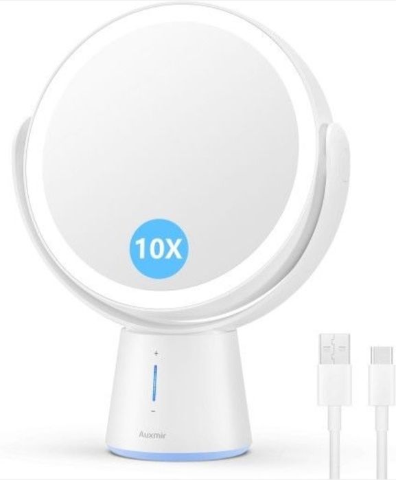 Lusterko LED Kosmetyczne Bateria regulacja jasności