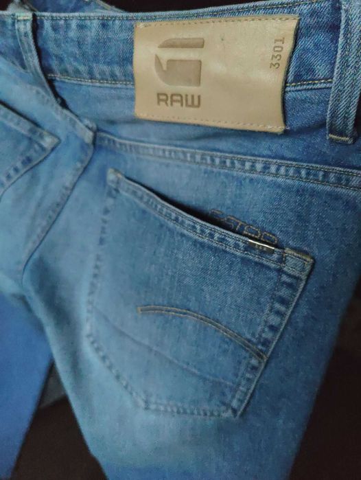 Джинсы G-star Raw 3301 slim jeans Holland w30 blue.