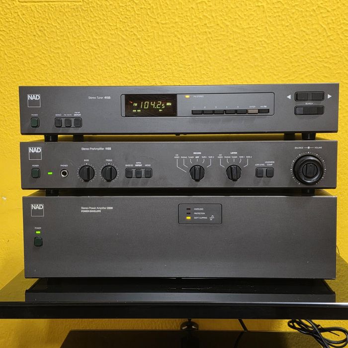 Conjunto NAD power pré e tuner