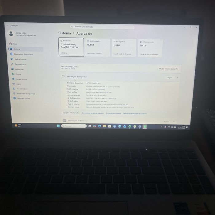Portatil hp 15-fd0068np