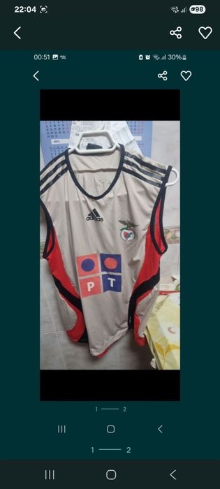 Colete de treino de jogador do Benfica