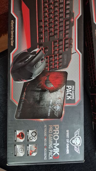 Teclado e rato gaming Spirit of Gamer