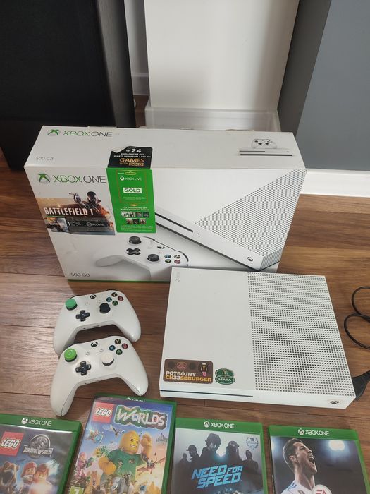Konsola Xbox one+ 2pady+ gry- okazja!!!