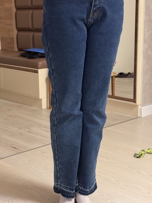 Джинсы на флисе 152