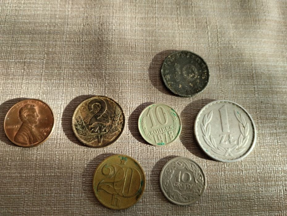 Monety różne kraje i okresy