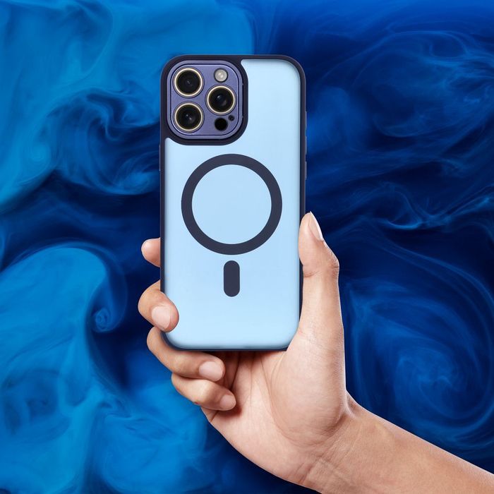 Futerał do Samsung A57 Variete Mag Cover zgodny z MagSafe granatowy