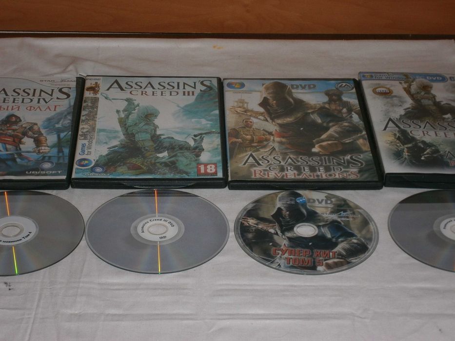 Assassin's Creed Collection PC DVD | AC III + Revelations + Black Flag | Ліцензійні диски