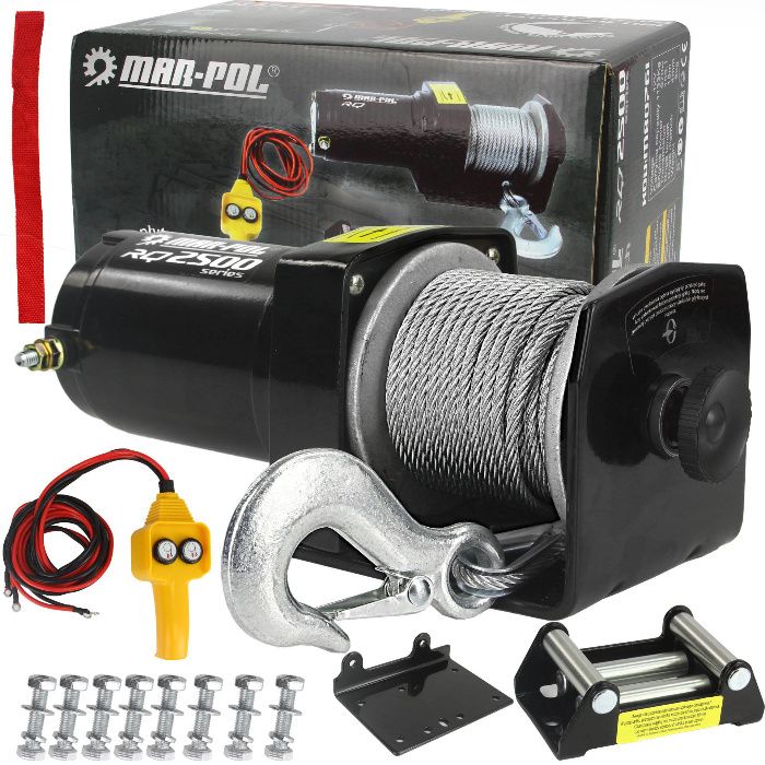 Wyciągarka wciągarka AKUMULATOROWA do QUADA RQ2500 Mocna Sklep GW