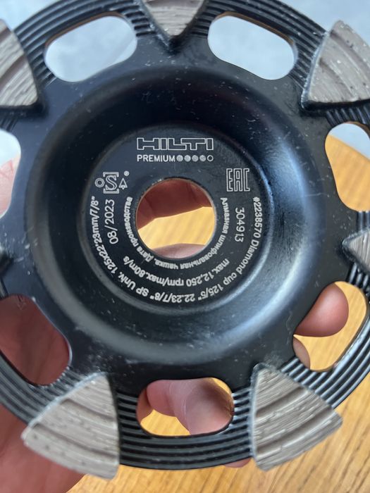 Продам новий алмазний диск чаша Hilti 125