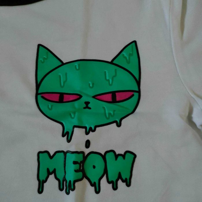 Biała bluzka meow