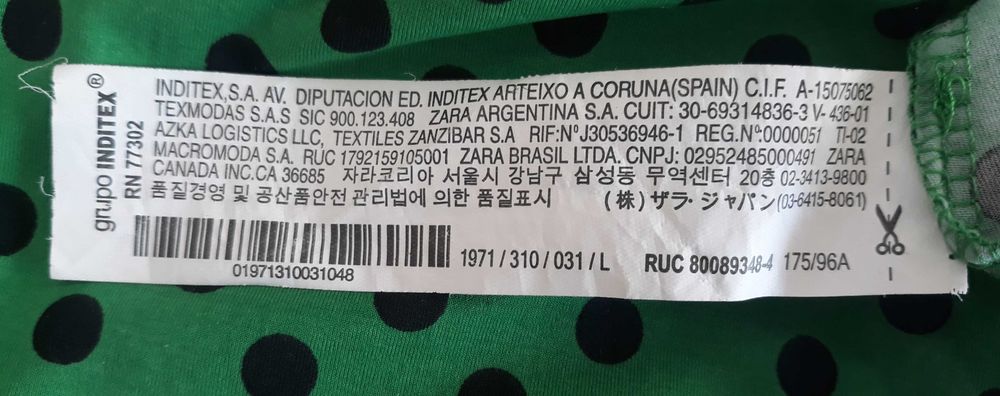 Vestido comprido da Zara