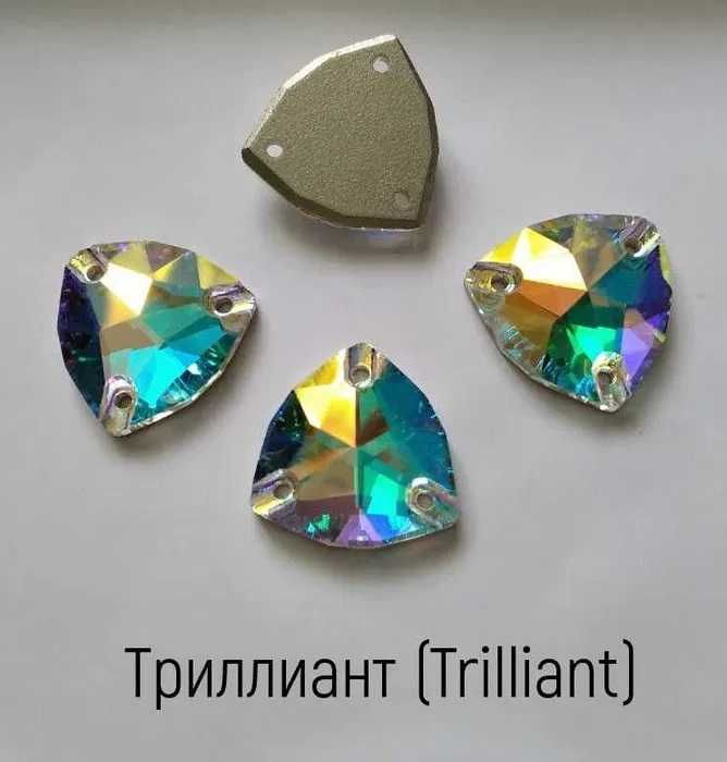 Пришивные стразы разных форм и размеров