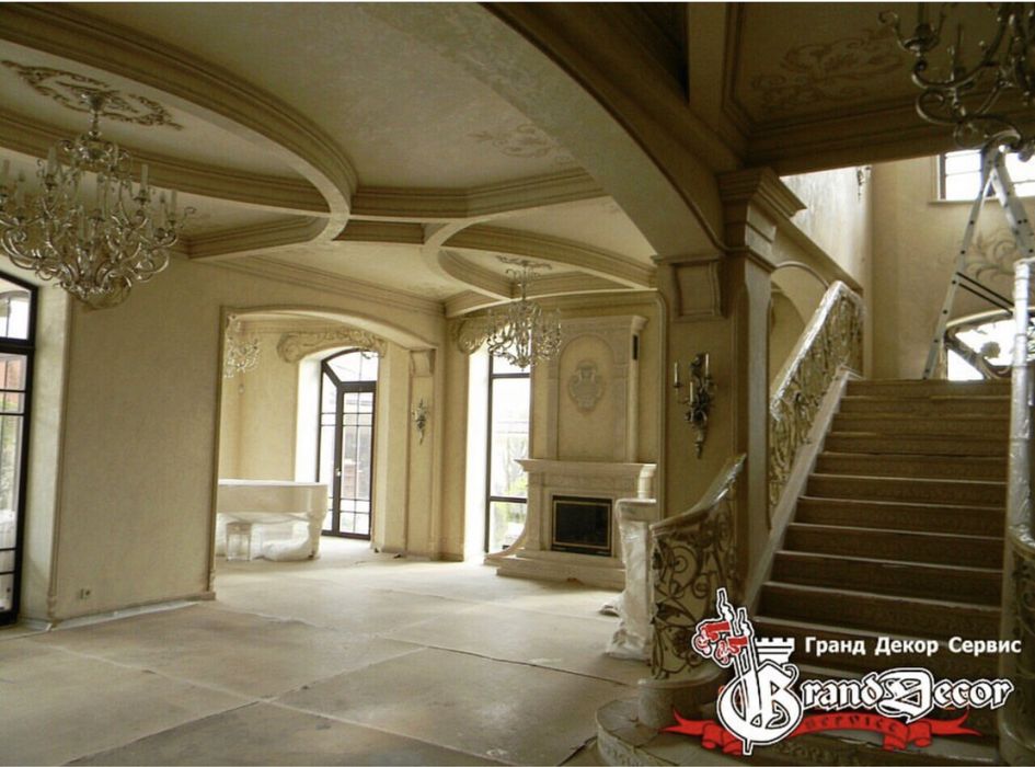 Фасадный и внутренний декор из гипса 3Д панели Кессонный потолок