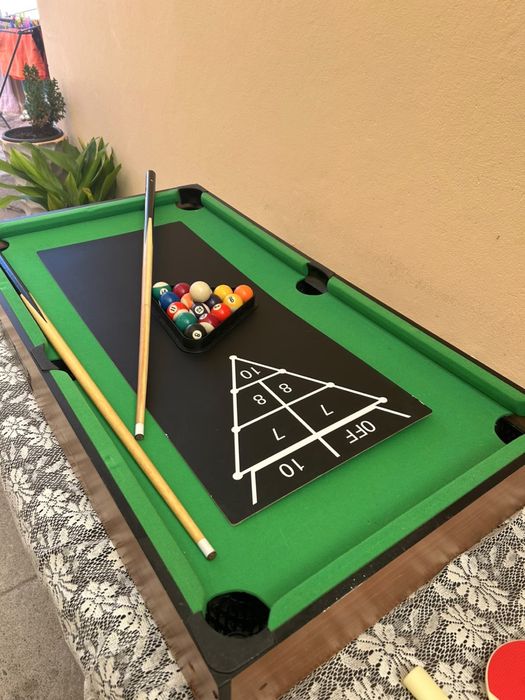 Kit de jogos com bilhar