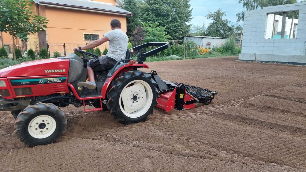glebogryzarka separacyjna, niwelacja terenu, zakładanie trawników,