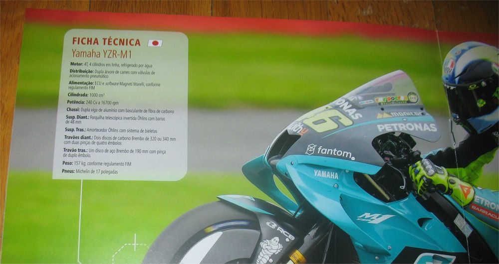 Poster - Yamaha YZR-M1 - MotoGP 2021 - Valentino Rossi