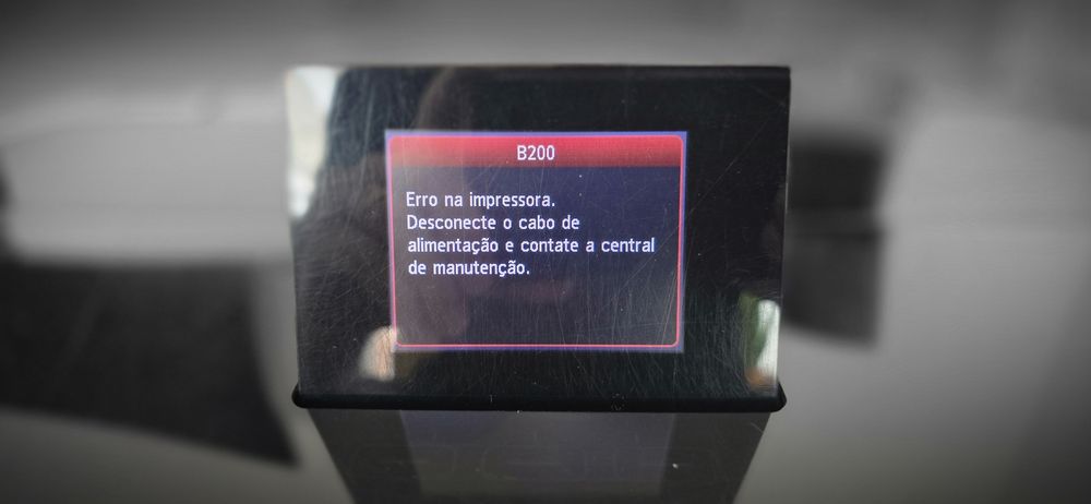 Canon PIXMA MG6150 – Avariada (Erro B200) – Para Peças ou Reparação