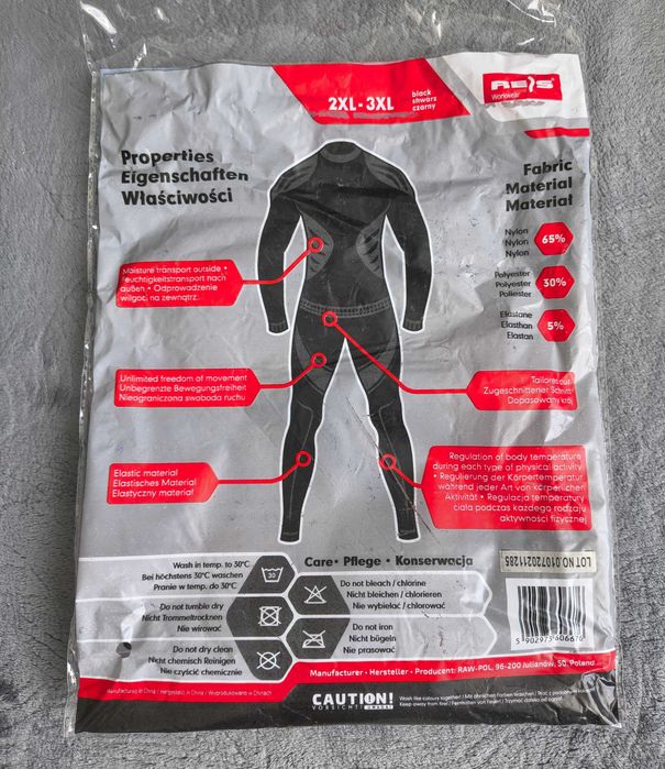 Komplet bielizny termoaktywnej