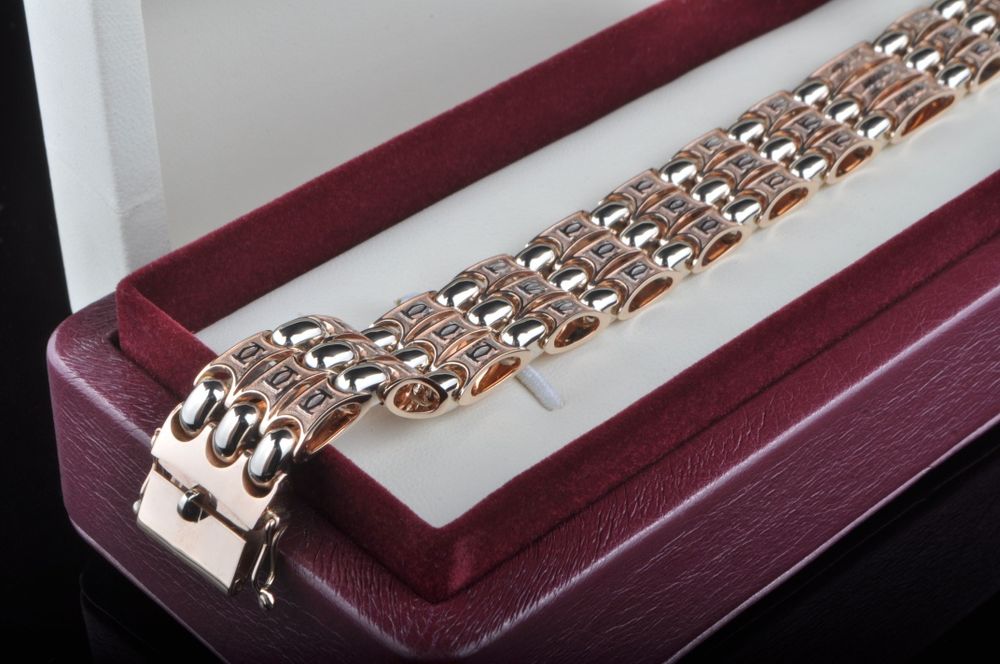 Золотой браслет 63.5g - 22см