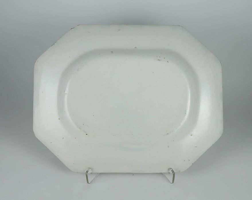 Travessa antiga faiança Estatua / Cavalinho - 25.5x20 cm