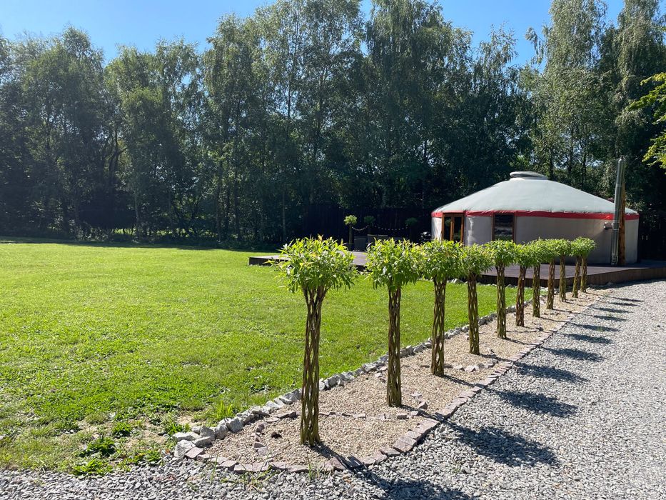 Jurta GLAMping StOdOlNiA chillOUT! Jacuzzi Sauna! OUTDOOR Spa! Narty