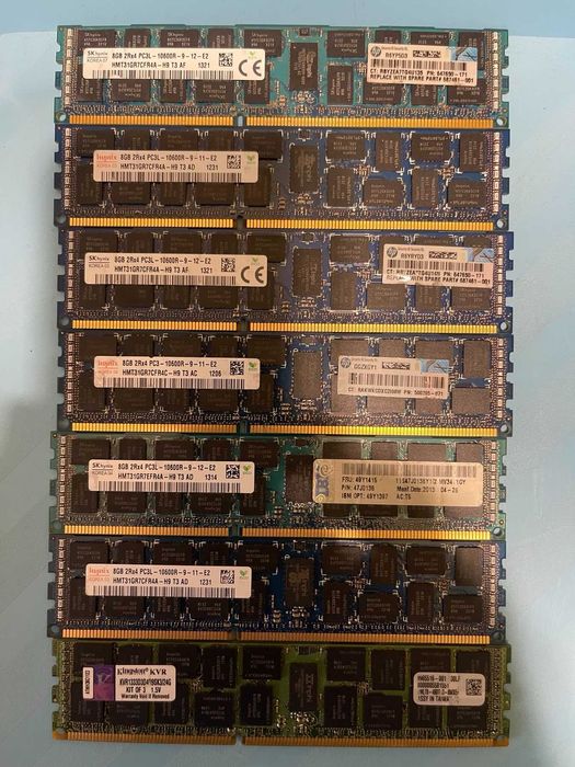 Оперативна памʼять серверна 8 гб ddr 3 низькопрофільні