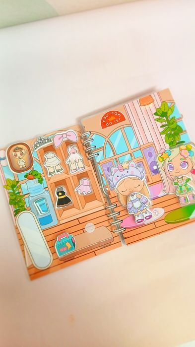 Альбом книга гра на липучках Балерина капучіна Ballerina cappuccino