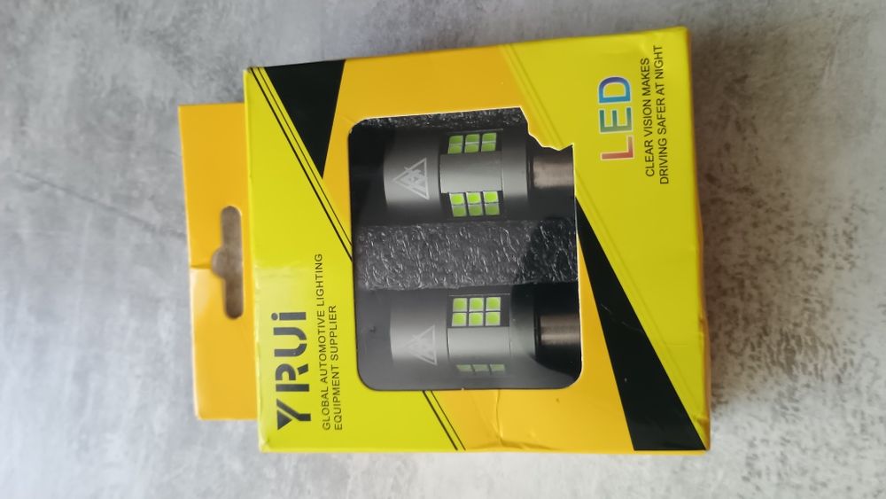 Світлодіодна лампа Avolt P21W 3030-30SMD Canbus зелений 12-24v  за 2шт