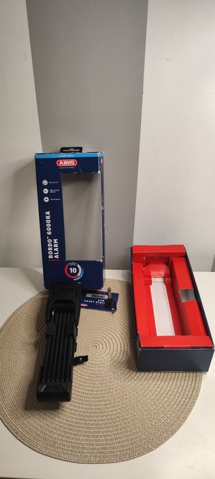 składane zapięcie rowerowe Abus Bordo 6000KA Alarm