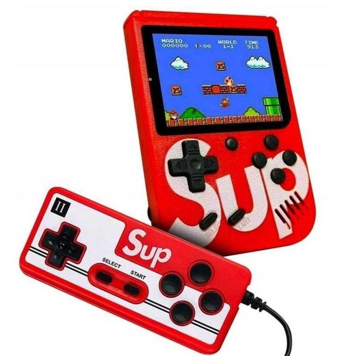 KONSOLA PRZENOŚNA gra telewizyjna konsolka 400 gier dla dwóch graczy