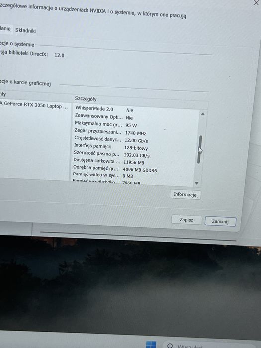 Laptop Dell G15 5515 Ryzen 5 / 16GB /SSD 512GB / RTX 3050 15,6 Win 11