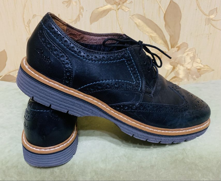 Шкіряні оксфорди Clarks 43 р. устілка 28 см.