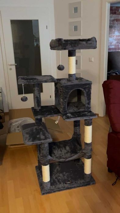 Drapak dla kota duży wysoki drapak NOWY dla kota domek legowisko NOWY