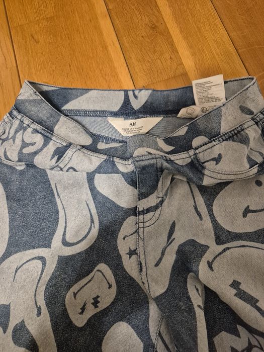 Spodnie wide leg h&m 158 idelane,jeans elastyczny
