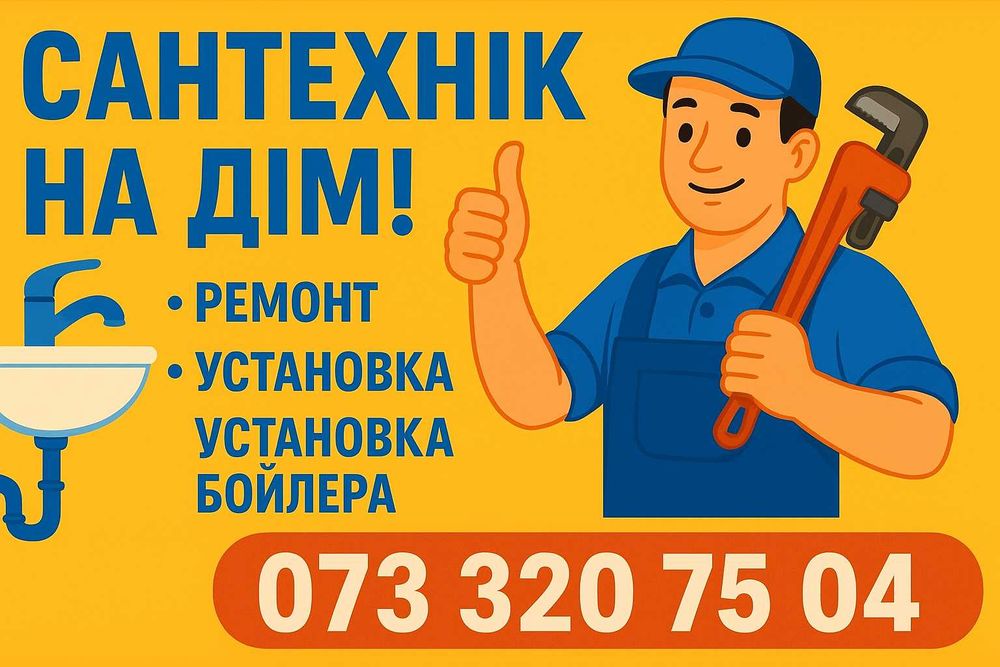 Сантехнік на дом, виклик сантехніка Луцьк. Бойлери, радіатори Тепла підлога. Каналізацію не чищу!