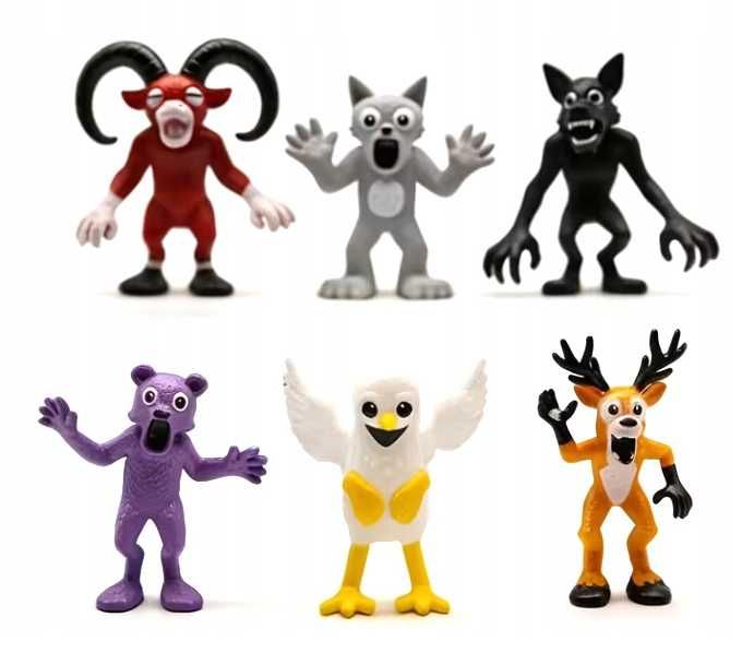 6 figurek z gry ROBLOX 99 Dni Nocy w Lesie