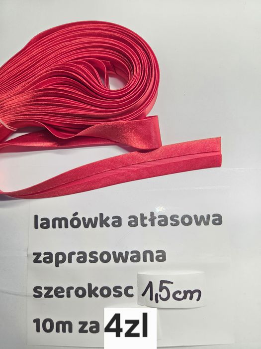 Lamówka atłasowa zaprasowana
