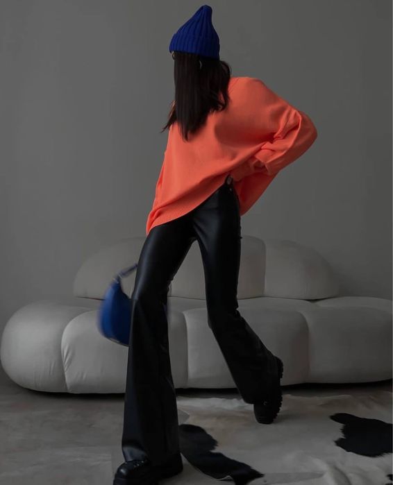 Шкіряні штани брюки