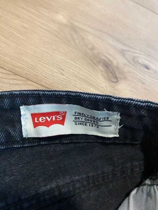 Spodnie męskie jeansy Levis 513 black washed czarny stone denim Y2k