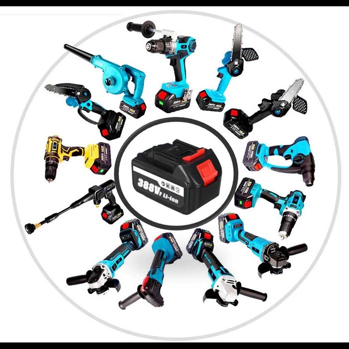 d134- Bateria + carregador 388vf para diversas máquinas elétricas