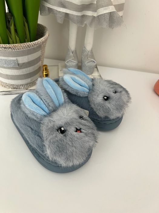 Тапочки детские , теплые, на меху, зайчики Венгрия