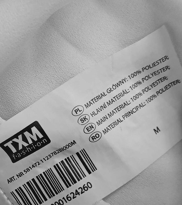 Bluzka koszula elegancka biała koronkowa dekolt v TXM r. 38/M