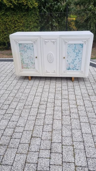 Komoda witryna barek vintage ludwik drewniana