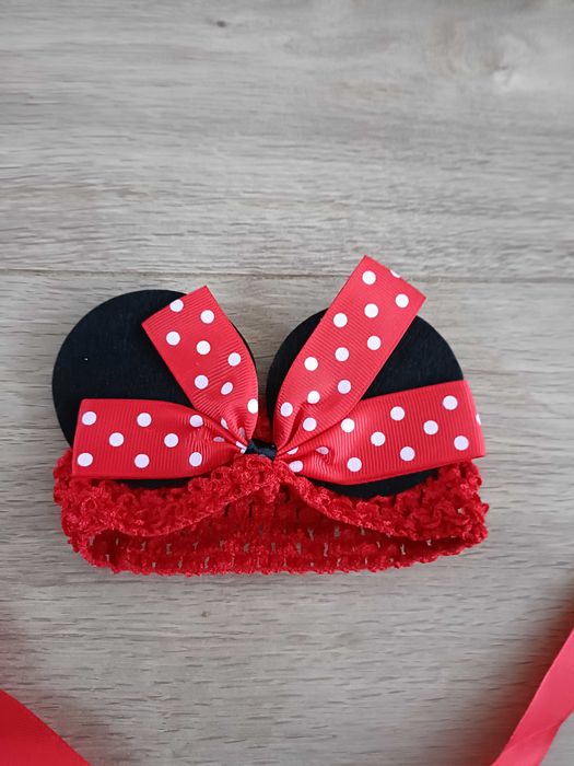 Nowa Sukienka Myszka Minnie / strój kostium + opaska rozm 98/104