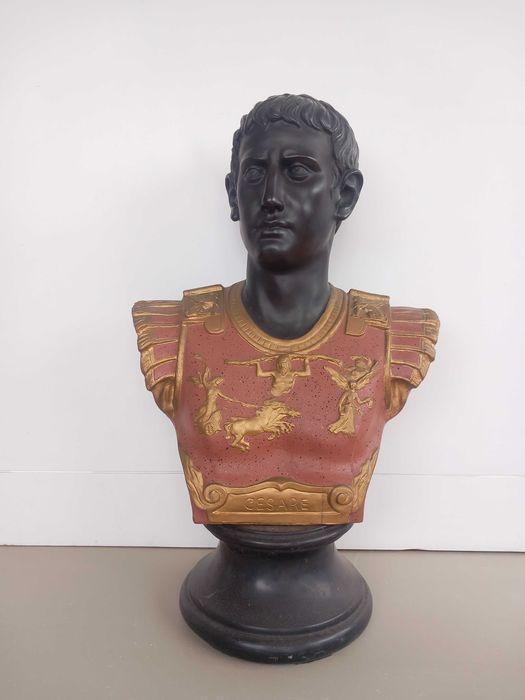 Busto de César Augusto e Sófocles