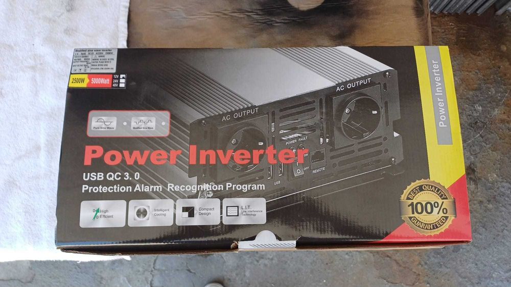 Conversor 12V para 220V Power Inverter  2500W / 5000Watt